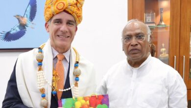 US envoy to India Eric Garcetti meets Congress chief Kharge
