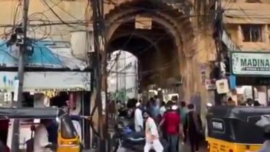 Portion of historic Dewan Devdi kaman collapses in Hyderabad