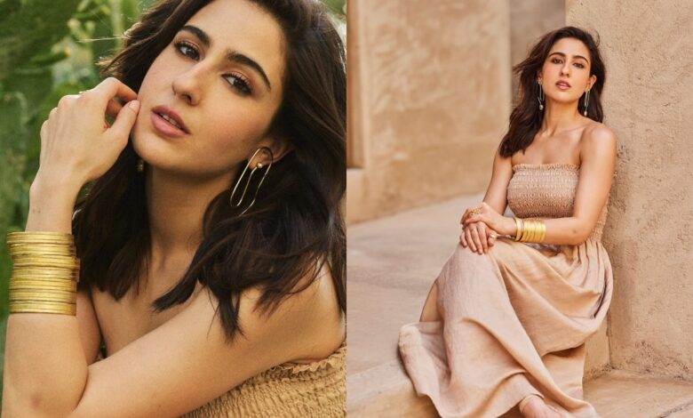 Sara Ali Khan nails look in earthy shade