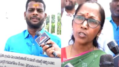 Former sarpanches hold a protest at the Gun Park on Monday, demanding the State government to pay their pending bills.