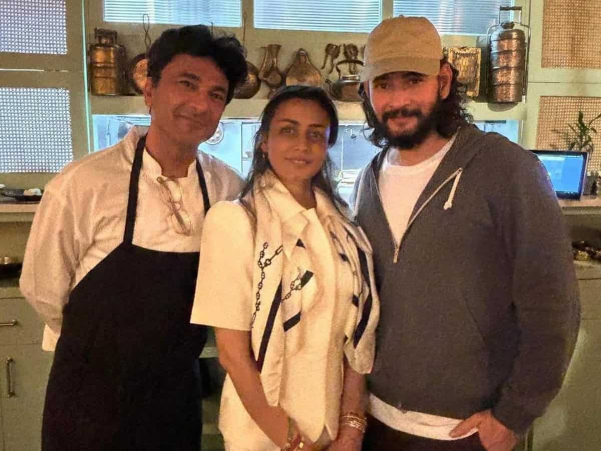Namrata, Mahesh Babu visit Vikas Khanna’s restaurant in NY