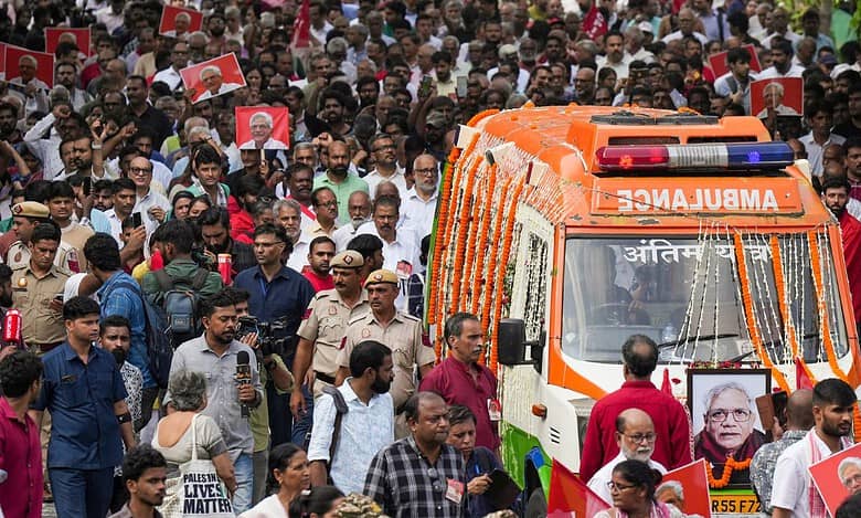 Yechury's body handed over to AIIMS for medical research
