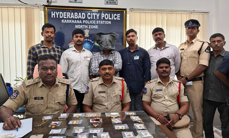 Hyderabad police Arrested Habitual thief