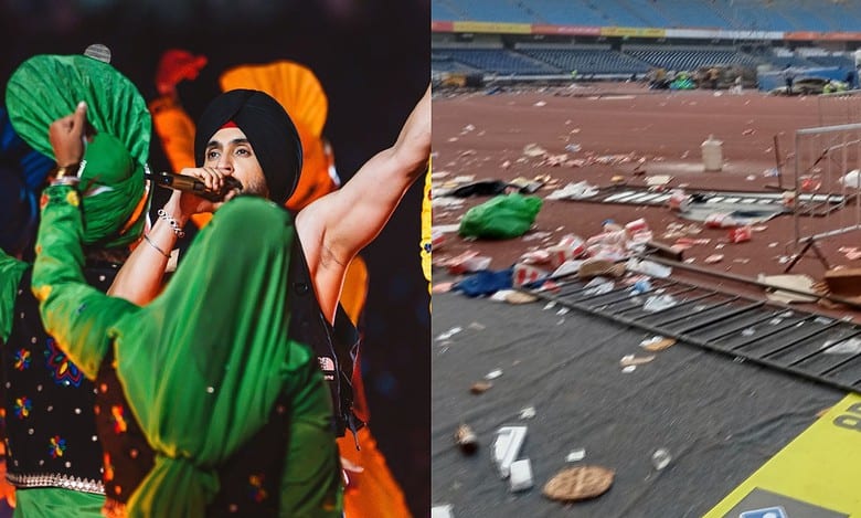 Athletes clean up stadium after Diljit concert in Delhi