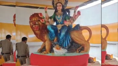 Hyderabad: Durga idol vandalized at Nampally Grounds