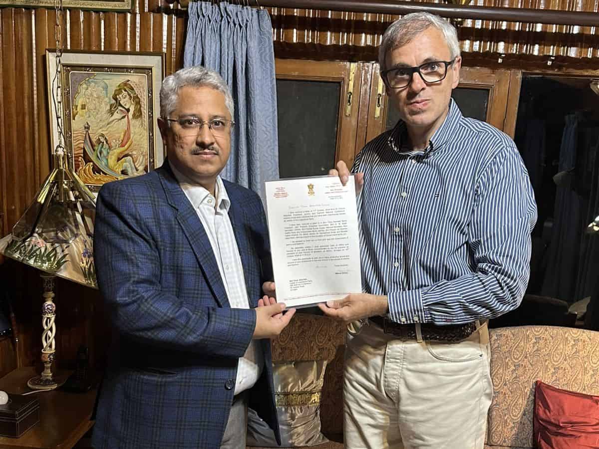 J&K Governor with Omar Abdullah