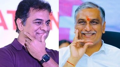 BRS working president KT Rama Rao and Siddipet MLA T Harish Rao mock the Congress government on protests by battalion constables and their families across the state.