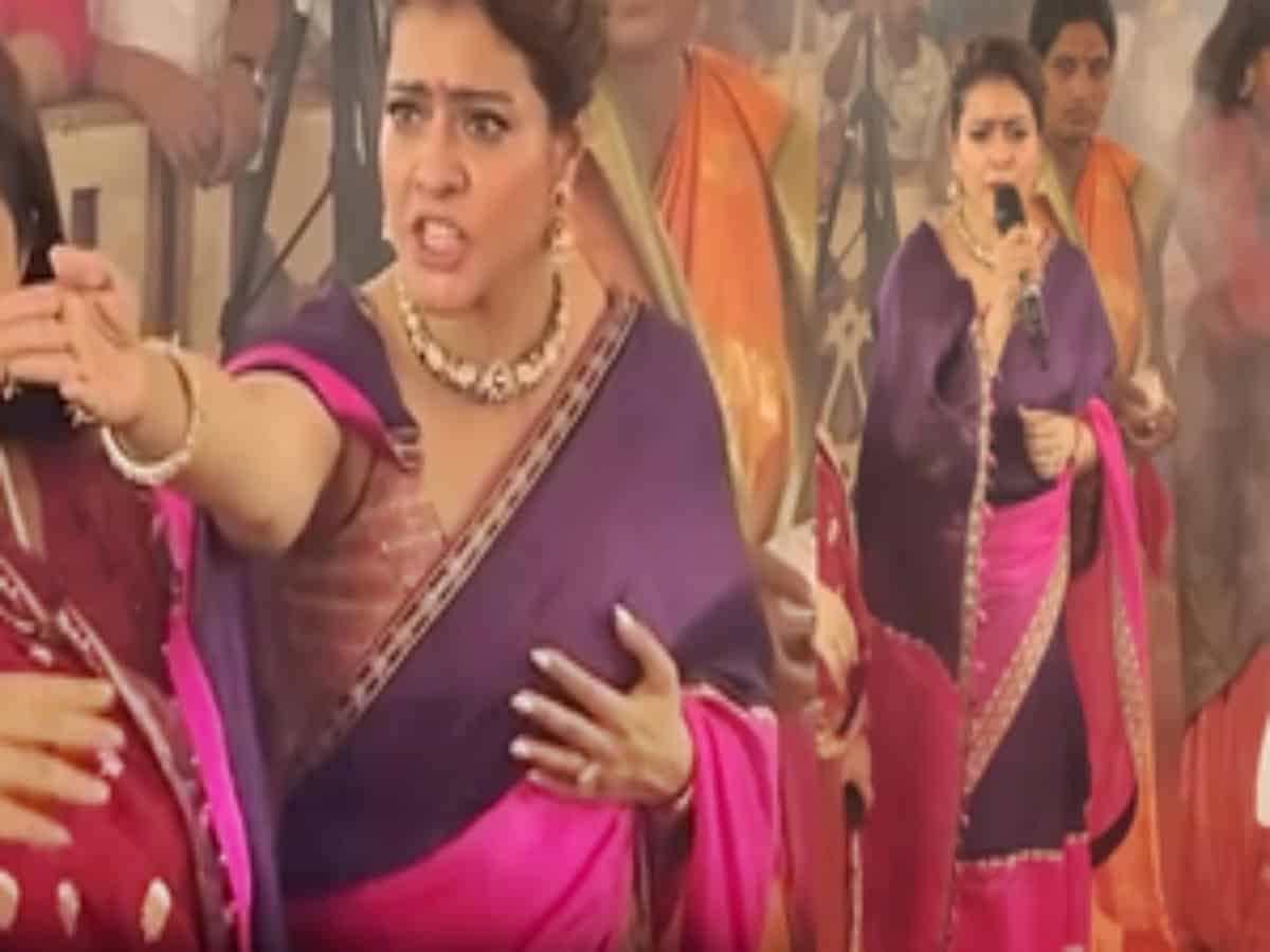 Kajol gets into Jaya Bachchan mode