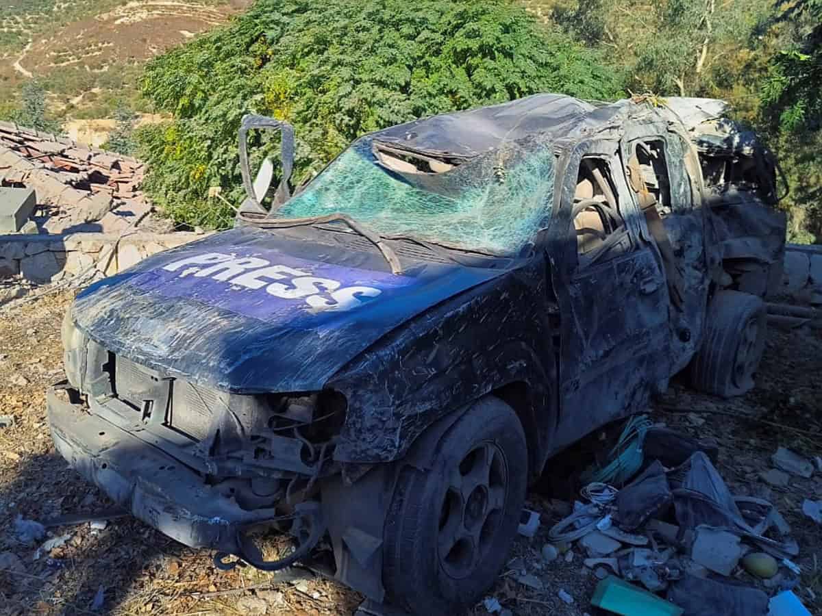 At least three journalists killed in Israeli strike in Lebanon