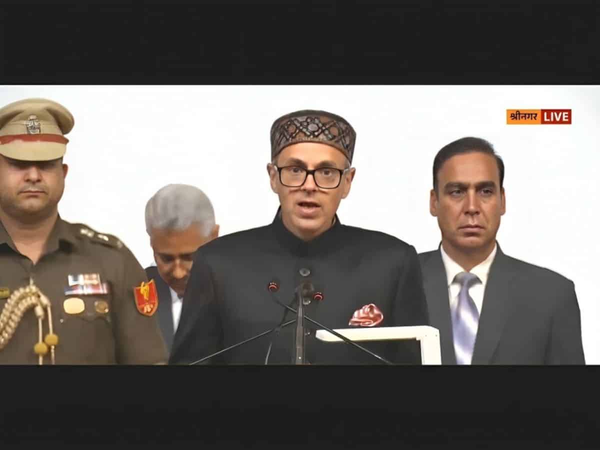 Omar Abdullah sworn in as J-K CM
