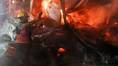 Video: Israel attack on Al-Aqsa Hospital burns Palestinian alive