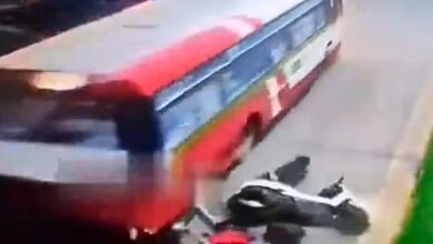 RTC bus runs over man on bike in failed overtake attempt near Hyderabad