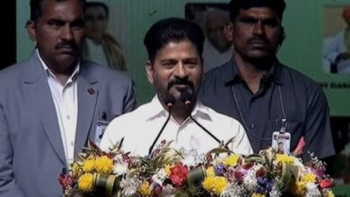 CM Revanth Reddy gives joining orders to 1,635 newly-recruited government employees at Shilpakala Vedika on Sunday.