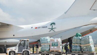 First Saudi relief plane arrives in Lebanon