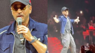 Shah Rukh steals the show at Aryan’s D’yavol X event in Dubai