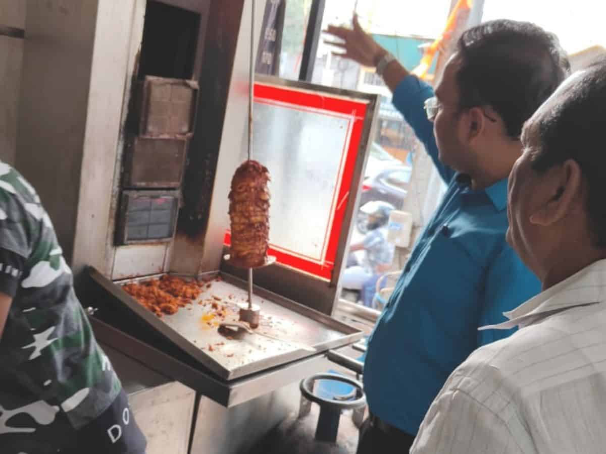 Food safety dept raids shawarma joints in Hyderabad