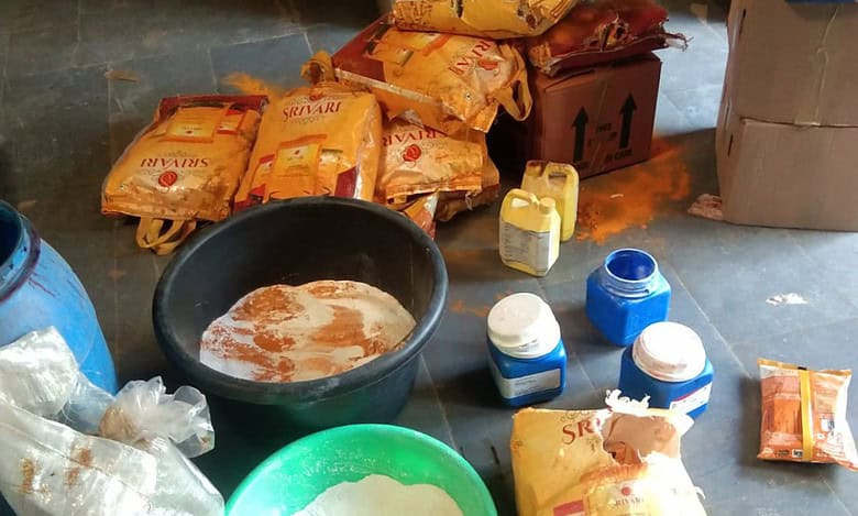 Police raid uncovers adulterated food worth over Rs 24k