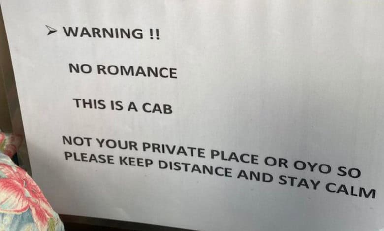 Hyderabad cab driver's note to passengers goes viral