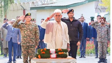 Gulmarg terror attack: J&K LG pays tributes to slain Army soldiers, porters