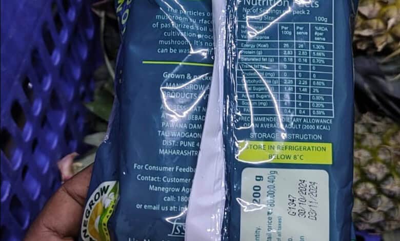 Mushrooms with 'future date of packaging' found at Zomato warehouse
