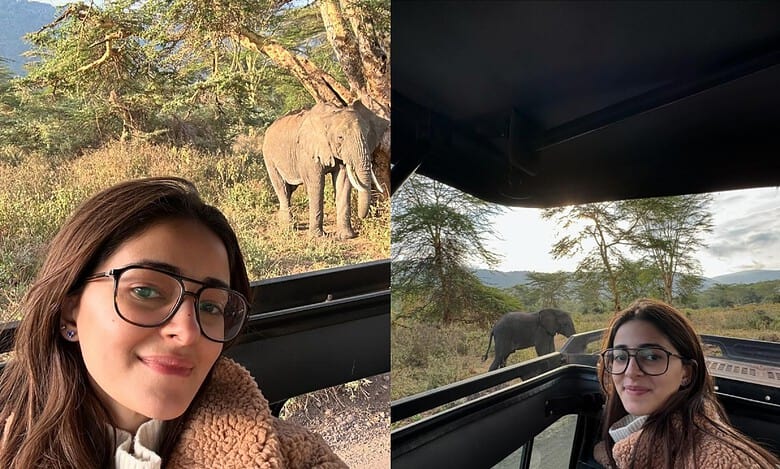 Ananya Panday enjoys African Safari up close with wildlife