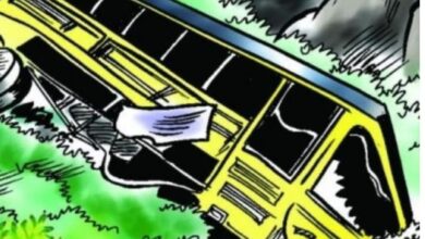 Scores injured after bus falls inside a ravine near Pulivendula on Wednesday morning,