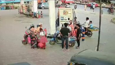 Fire incident at petrol pump in Hyderabad after man ignites lighter