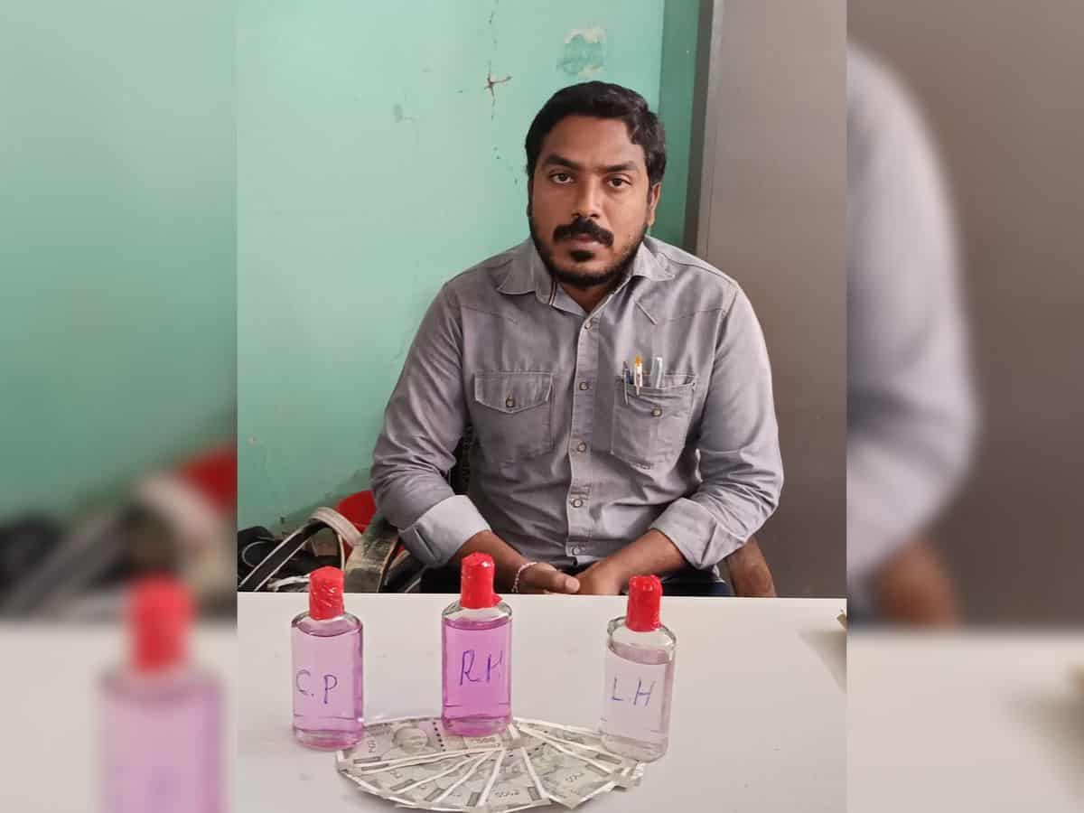 AE arrested at Warangal for bribery in MNREGA works