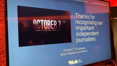 Al Jazeera Investigative Unit wins two Lovie Awards for their 'October 7' film