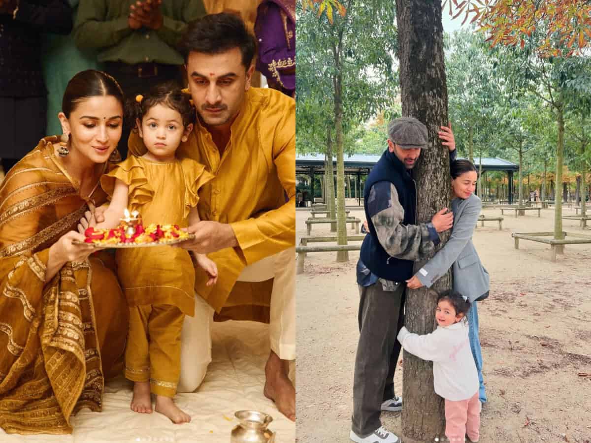 Ranbir Kapoor plants a sweet kiss on daughter Raha as she turns 2