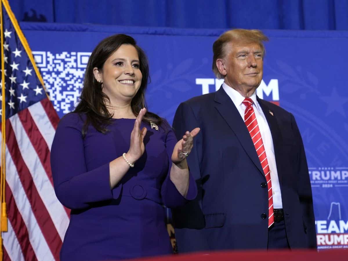 Elise Stefanik and Donald Trump