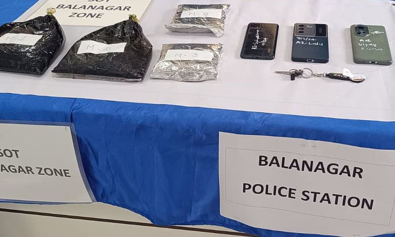 Hashish oil seized by the Cyberabad police October 31