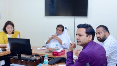 Health Minister of Telangana C Damodar in a review meeting on newly established nursing colleges in the state