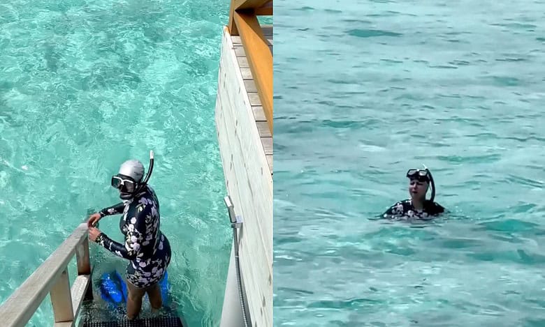 Hina Khan goes snorkeling in Maldives: The ocean humbles me