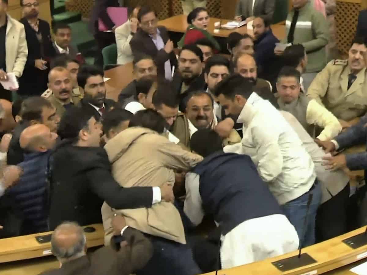 J&K Assembly adjourned after brawl over Article 370 resolution