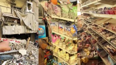 Watch: Lebanese man buys from store destroyed by Israeli strikes