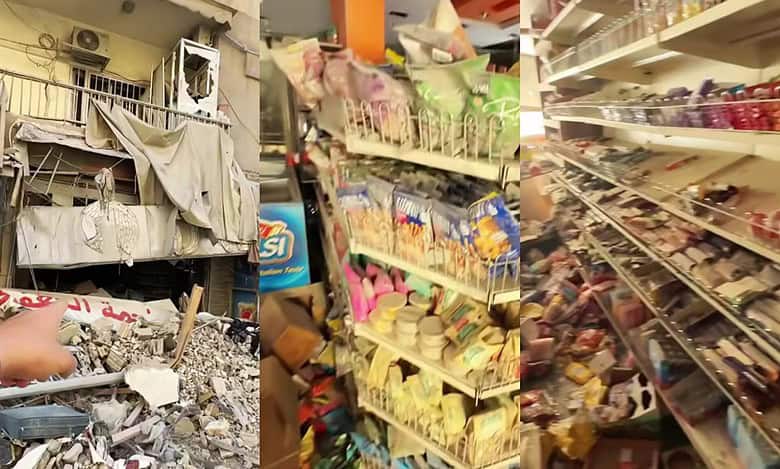 Watch: Lebanese man buys from store destroyed by Israeli strikes