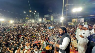 AIMIM MLA Majid Hussain campaigns for Imtiaz Jaleel