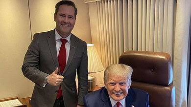 Mike waltz with Donald trump