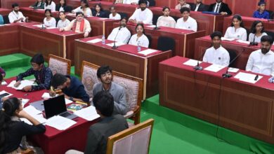 Students hold mock Assembly in Hyderabad on Children’s Day