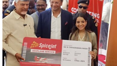 Naidu with spicejet