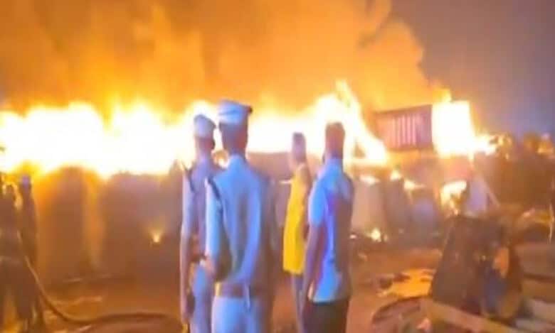 Hyderabad: Fire breaks out at Kamson Hygiene Industry in Nandigam