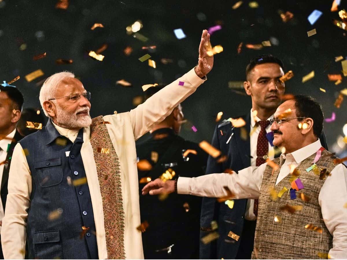 PM Modi at victory event for Maharashtra elections