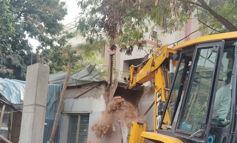 HYDRA continues demolition drive in Hyderabad, razes structure in Film Nagar