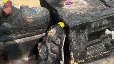 Temple desecrated in Telangana