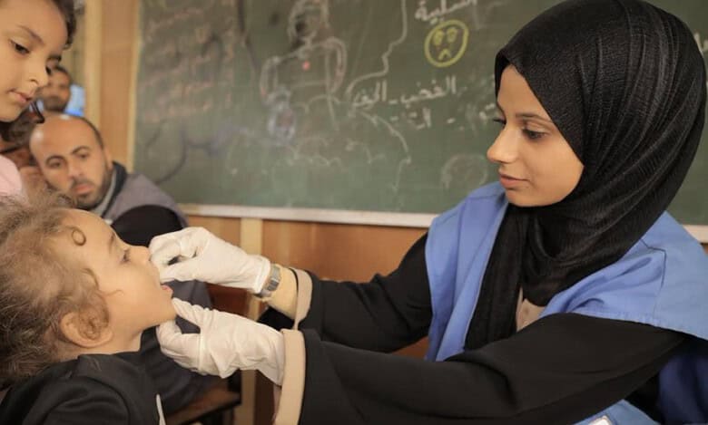 94,000 children vaccinated in polio campaign in Gaza