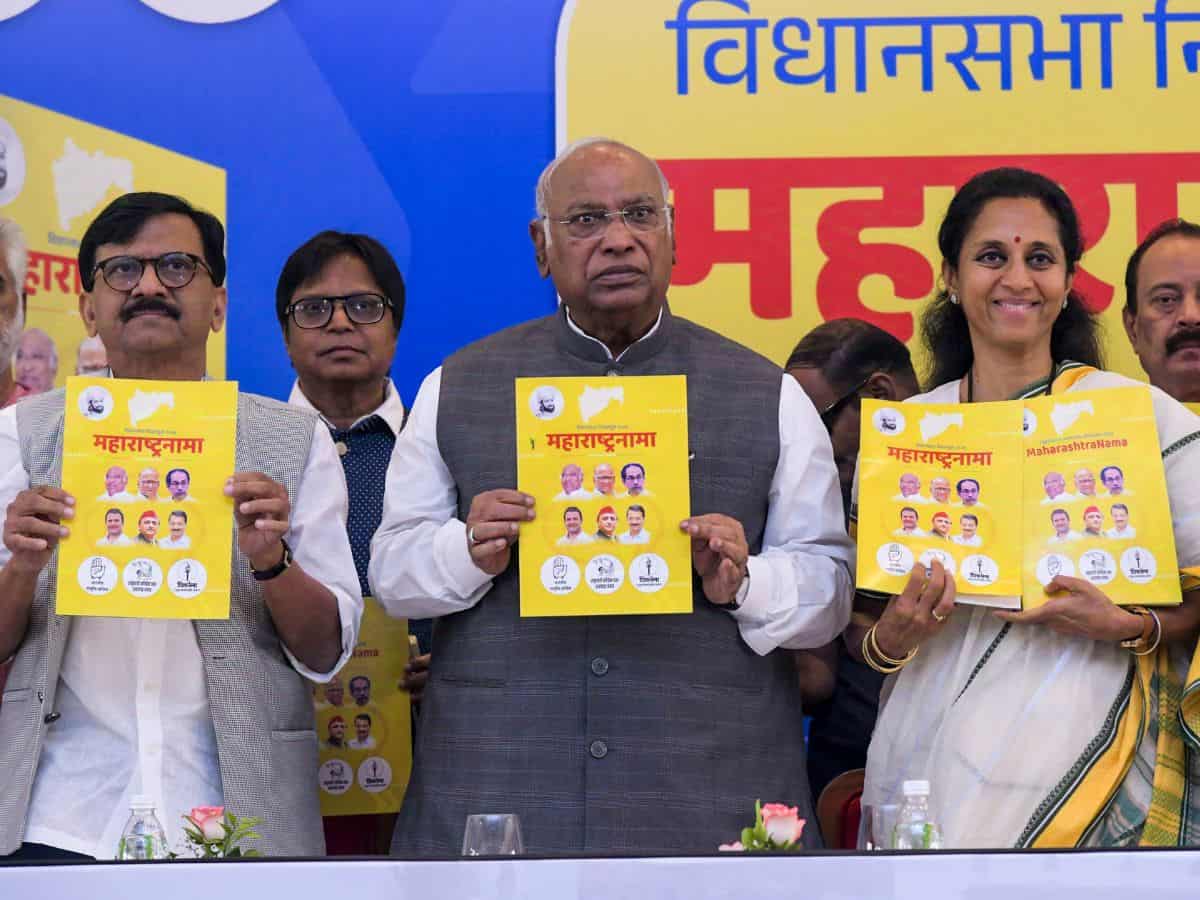 MVA releases Maharashtra poll manifesto, promises caste census