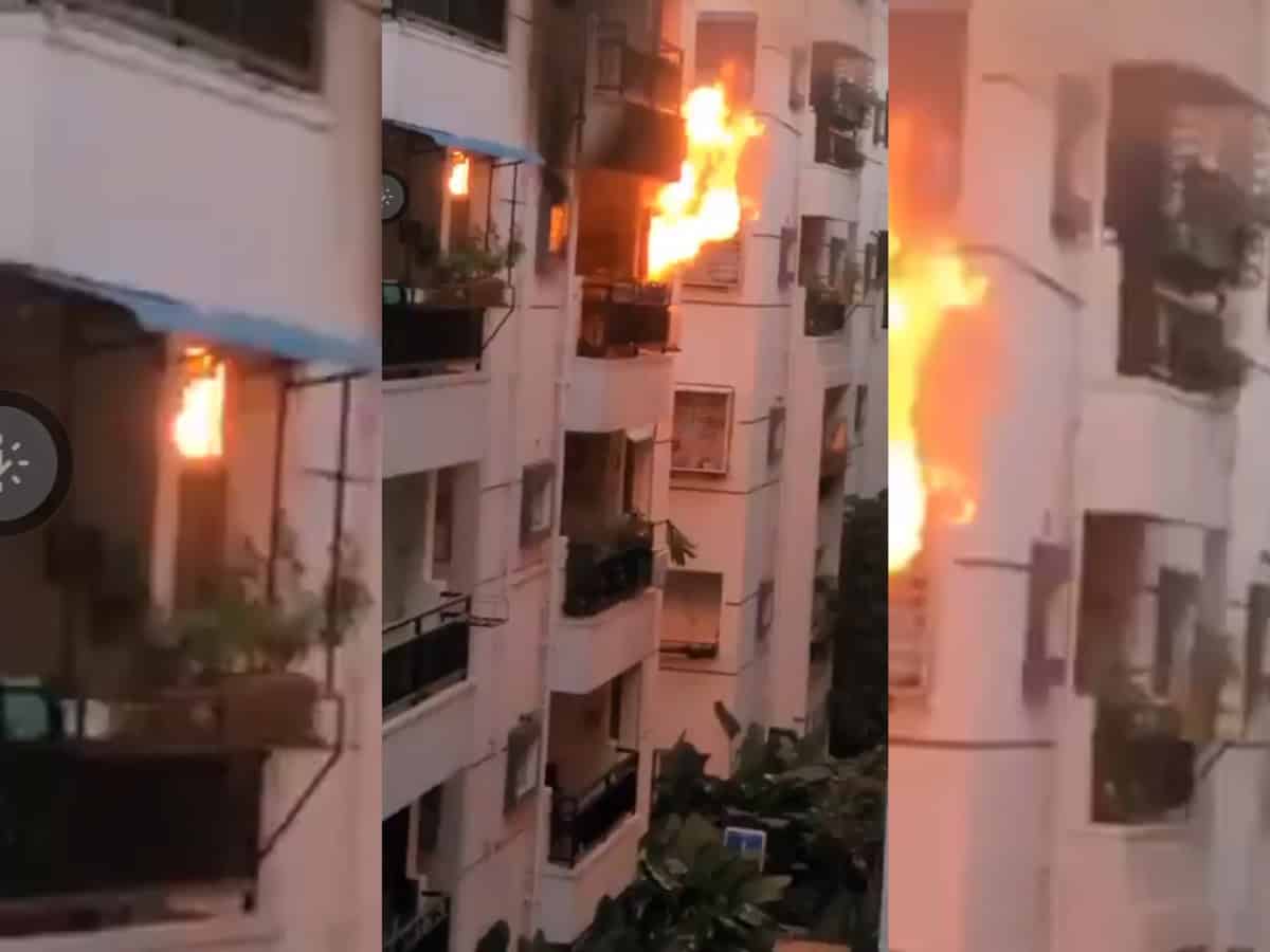 Fire in Hyderabad