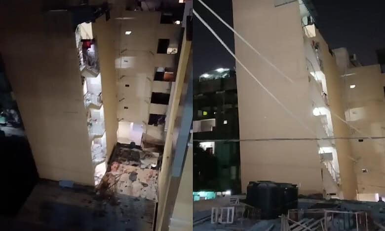 Panic prevails as building tilts in Hyderabad; HYDRAA takes swift action