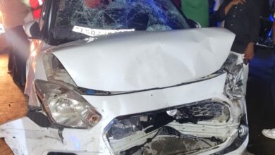Out of control car crashes into people at Hyderabad's Nampally